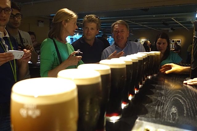 Mike Ryan at the Guinness Storehouse with guests | Private guided tours of Ireland